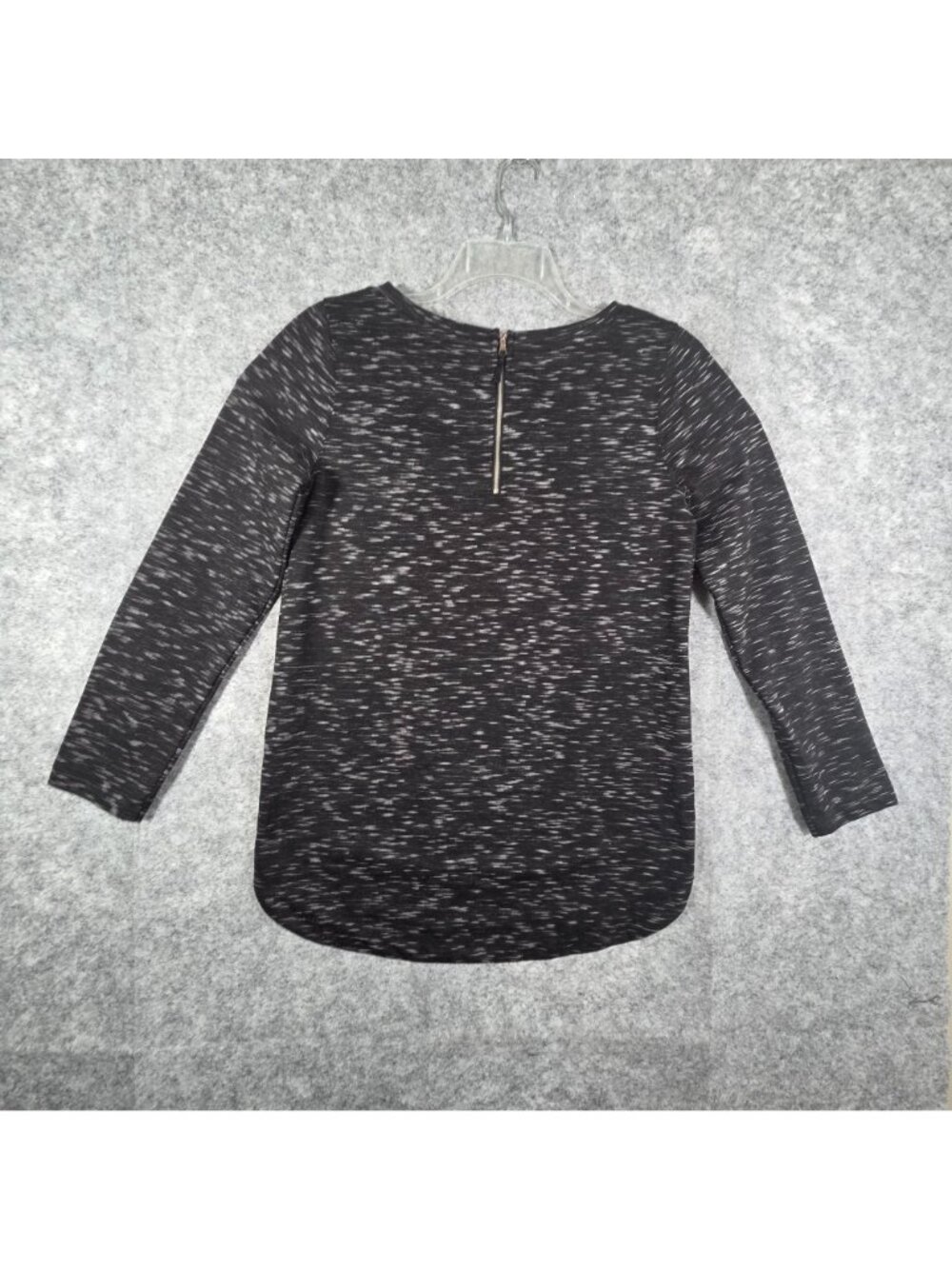 Merona Knit Tunic Top Long Sleeve Top Black Women's Size M Casual Pullover - Picture 5 of 8